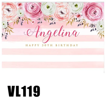 Personalized 30th Birthday Backdrop Pink Stripes Glittering Floral Adults Party Background Booth Portrait Table Buffet Wallpaper
Personalized 30th Birthday Backdrop Pink Stripes Glittering Floral Adults Party Background Booth Portrait Table Buffet Wallpaper