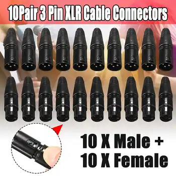 20pcs 3Pin XLR Male to Female Microphone Extension Cable Microphone Cables Plug Audio Socket MIC Audio Connector Adapter
20pcs 3Pin XLR Male to Female Microphone Extension Cable Microphone Cables Plug Audio Socket MIC Audio Connector Adapter