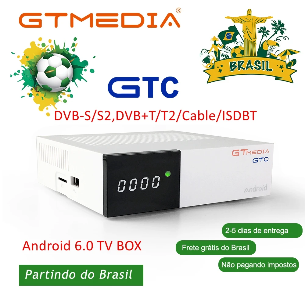 GTMEDIA GTC Android 6.0 DVB T2 1080P 3D Cable For HD Digital DVB-S2 Satellite Receiver DVB-T2 TV Tuner ISDB-T ATSC Set Top Box
GTMEDIA GTC Android 6.0 DVB T2 1080P 3D Cable For HD Digital DVB-S2 Satellite Receiver DVB-T2 TV Tuner ISDB-T ATSC Set Top Box