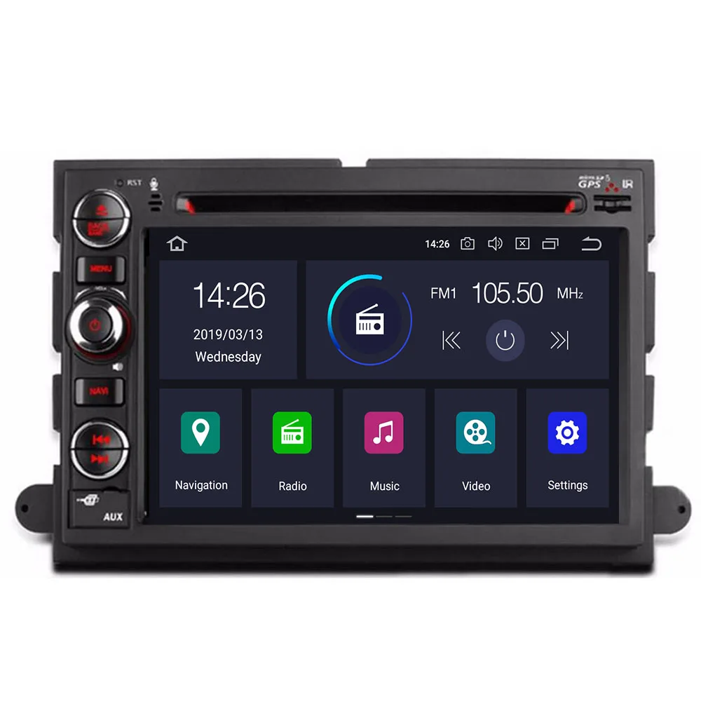 7'' 2 Din Octa 8 core Android 10 4+64G Car DVD for Ford Focus Fusion Expedition Explorer F150 F350 F500 Escape Edge Mustang |