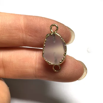 5Pcs Natural Stone Gray Agate Connector for Jewelry Making Bracelet Accessories Craft DIY handmade Size 10x22-13x27mm
5Pcs Natural Stone Gray Agate Connector for Jewelry Making Bracelet Accessories Craft DIY handmade Size 10x22-13x27mm