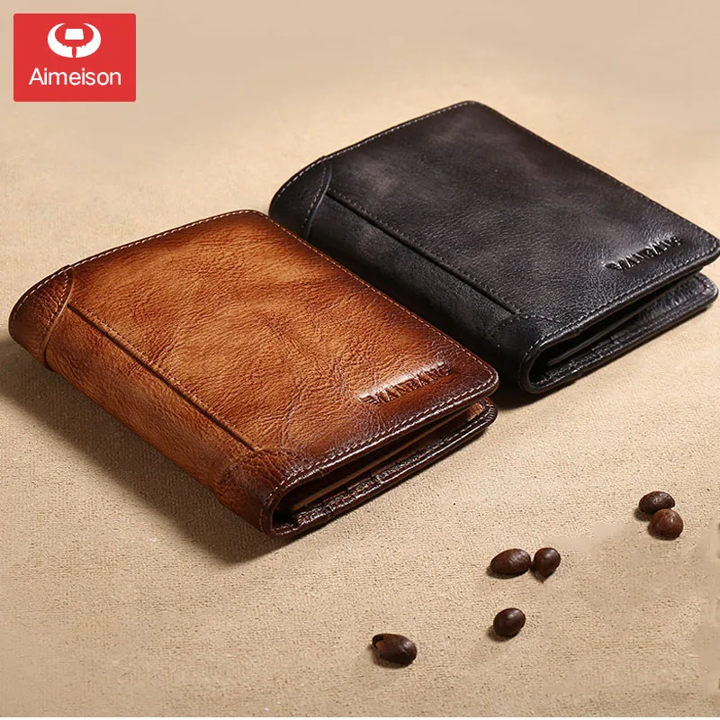 New retro men's wallet anti-theft brush tri-fold ultra-thin head layer cowhide short leather men's wallet ASBD033
New retro men's wallet anti-theft brush tri-fold ultra-thin head layer cowhide short leather men's wallet ASBD033