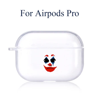 Funny Clown joker case For Airpods pro 3 wireless Bluetooth Earphone Case Transparent Soft TPU Headphone Protection Cover coque
Funny Clown joker case For Airpods pro 3 wireless Bluetooth Earphone Case Transparent Soft TPU Headphone Protection Cover coque