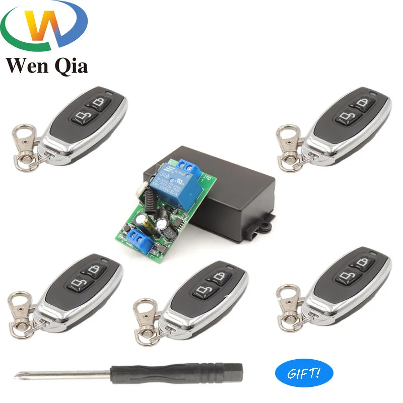 433Mhz Wireless RF Remote Control Universal AC 85~220V 1CH Receiver with ON/OFF Transmitter For Led DIY Bulb SmartHome LampLight
433Mhz Wireless RF Remote Control Universal AC 85~220V 1CH Receiver with ON/OFF Transmitter For Led DIY Bulb SmartHome LampLight