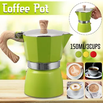 3 Cups 150ml/300ml Mocha Latte Coffee Maker Italian Moka Espresso Aluminum Mug Octagonal Percolator Pot Stovetop Coffee Maker
3 Cups 150ml/300ml Mocha Latte Coffee Maker Italian Moka Espresso Aluminum Mug Octagonal Percolator Pot Stovetop Coffee Maker