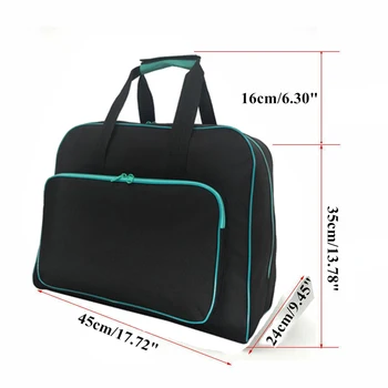 Capacity Sewing Machine Bag Travel Portable Storage Bag Waterproof Tote Bags Mul Metal Two-way Zipper Waterproof 
Capacity Sewing Machine Bag Travel Portable Storage Bag Waterproof Tote Bags Mul Metal Two-way Zipper Waterproof