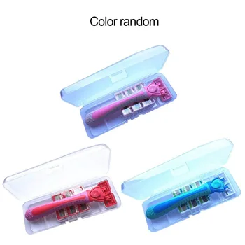 Professional Women Razor Six-layer Blades For Unwanted Whole Body Hair Removing With 4 Razor Heads Color Random No Electric
Professional Women Razor Six-layer Blades For Unwanted Whole Body Hair Removing With 4 Razor Heads Color Random No Electric