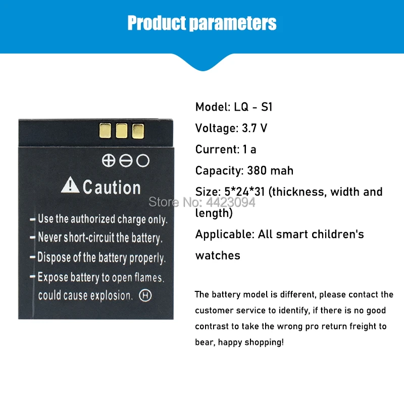 Батарея для умных часов Аккумулятор 3 7 в аккумулятор 380 мАч модный измеритель QW09
