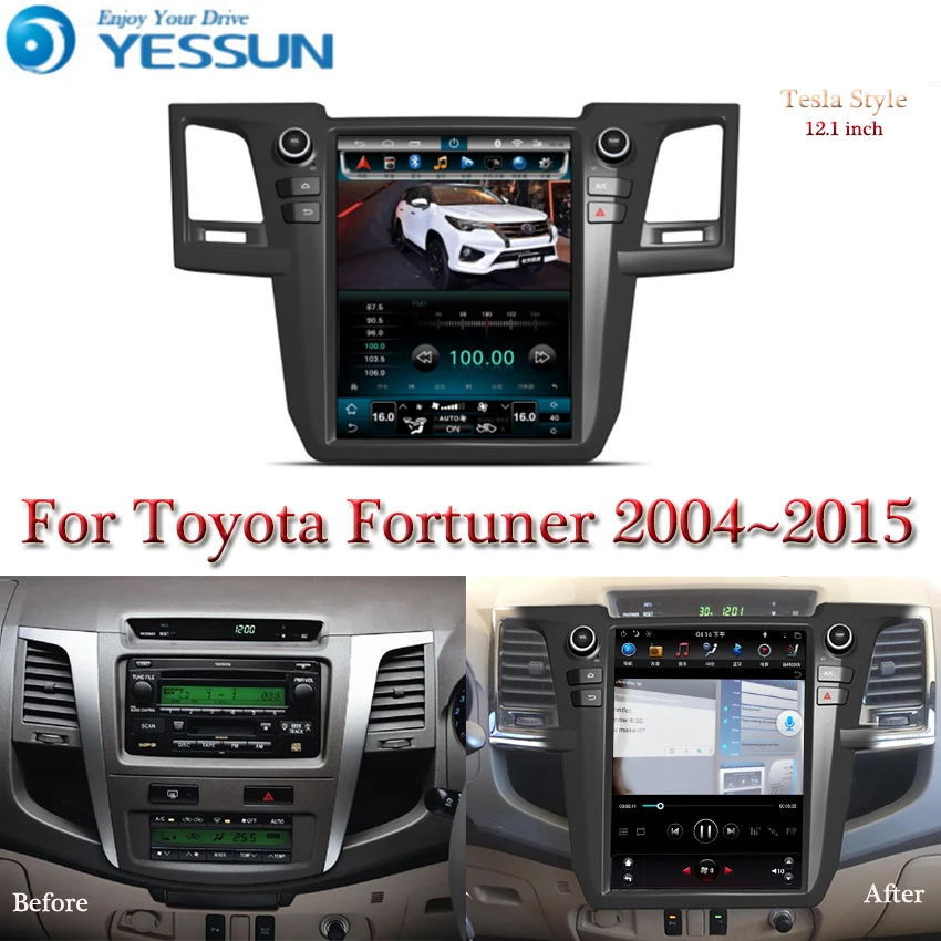 Tesla screen For Toyota Fortuner Hilux SW4 2004~2015 Car Android Multimedia Player Car Radio stereo Audio GPS Navigation
Tesla screen For Toyota Fortuner Hilux SW4 2004~2015 Car Android Multimedia Player Car Radio stereo Audio GPS Navigation
