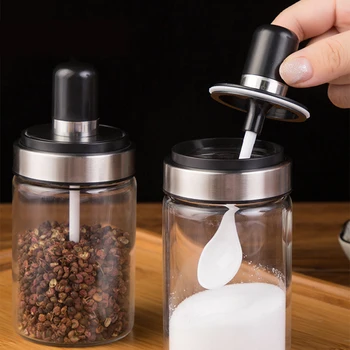 Seasoning Bottles Glass Condiment Storage Containers Condiment Pot Spice jar with Spoon Honey Pot Oil Brush Bottle
Seasoning Bottles Glass Condiment Storage Containers Condiment Pot Spice jar with Spoon Honey Pot Oil Brush Bottle