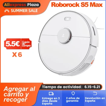 2020 Roborock S5 Max Upgrade Version Robot Vacuum Cleaner Indoor Cleaning Alexa & google home APP Control
2020 Roborock S5 Max Upgrade Version Robot Vacuum Cleaner Indoor Cleaning Alexa & google home APP Control