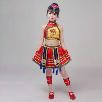 Blue Kids Ballroom Chinese Folk Dancewear Costumes Child Short Sleeves Mongolian Nationality Dance Dress With The Headwear Dress
Blue Kids Ballroom Chinese Folk Dancewear Costumes Child Short Sleeves Mongolian Nationality Dance Dress With The Headwear Dress
