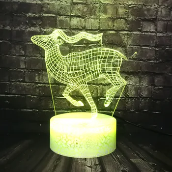 Cartoon Table Lamp LED 3D Optical Animal Deer Antelope 7Color Change Decor Home Night Light For Boy Room Birthday lamp for Teena
Cartoon Table Lamp LED 3D Optical Animal Deer Antelope 7Color Change Decor Home Night Light For Boy Room Birthday lamp for Teena