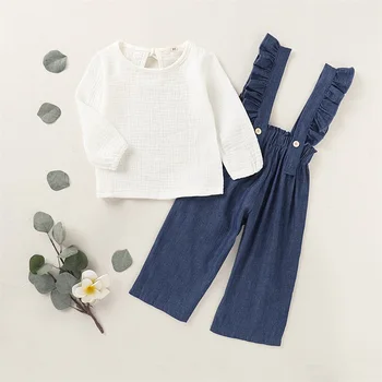 2Pcs Toddler Kids Baby Girl Clothes Long Sleeve T-shirt Tops +Long Pants Overall Outfits Summer Autumn Girls Clothing Set 
2Pcs Toddler Kids Baby Girl Clothes Long Sleeve T-shirt Tops +Long Pants Overall Outfits Summer Autumn Girls Clothing Set
