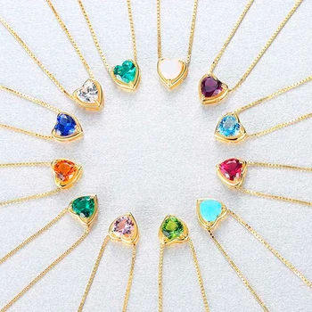 AGLOVER 2019 New 925 Sterling Silver Necklace Cute Sweet Heart Zircon Pendant Necklace Woman Fashion Luxury Wedding Jewelry 
AGLOVER 2019 New 925 Sterling Silver Necklace Cute Sweet Heart Zircon Pendant Necklace Woman Fashion Luxury Wedding Jewelry