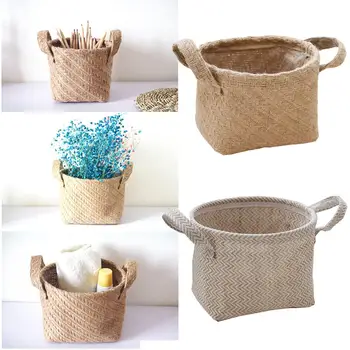 Eco-friendly Braided Jute Bag Flower Pot Storage Basket Cotton Blended Desktop Storage Toys Sundries Organizer Laundry Basket
Eco-friendly Braided Jute Bag Flower Pot Storage Basket Cotton Blended Desktop Storage Toys Sundries Organizer Laundry Basket