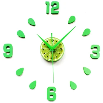 Lemon Green Design Sticker EVA 60CM Wall Clock Colour Big Large Decorative 3D Diy Wall Clock for Kitchen Children Room-Green
Lemon Green Design Sticker EVA 60CM Wall Clock Colour Big Large Decorative 3D Diy Wall Clock for Kitchen Children Room-Green