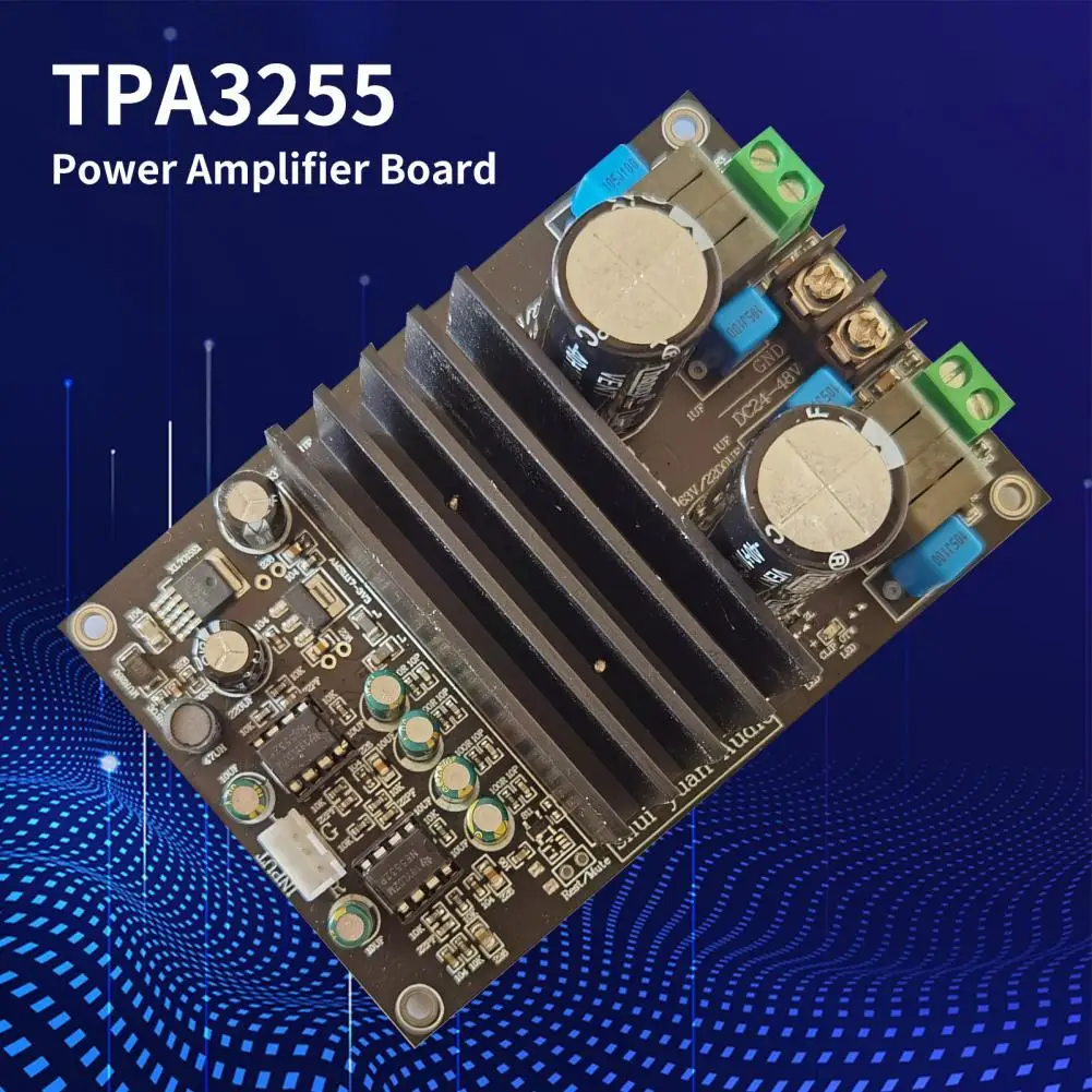 Плата усилителя TPA3255, быстрый отклик, высокая мощность, Plug Play, металлический практичный модуль усилителя звука для динамика
Плата усилителя TPA3255, быстрый отклик, высокая мощность, Plug Play, металлический практичный модуль усилителя звука для динамика