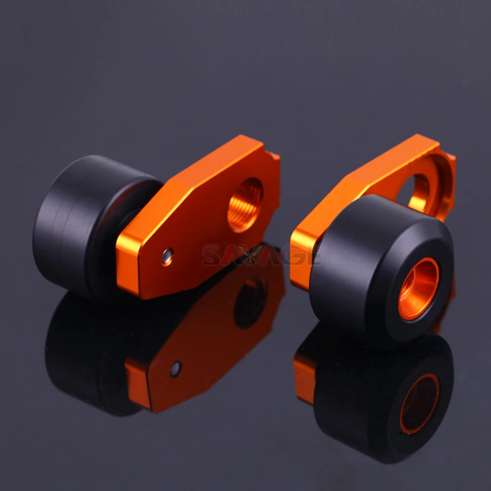 S Chain adjuster Swingarm Slider Rear Wheel Protector (3)