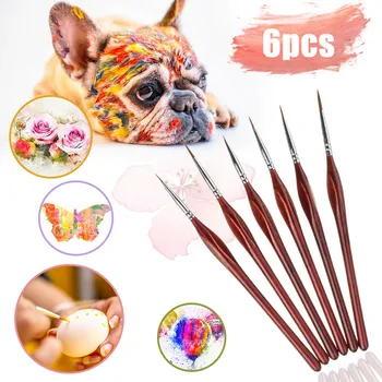 6PCS Brush Painting Model paint brushes 000~4# Kit Miniature Paint Brush Set Sable Hair Fine Detail Art Nail Model Wood Type
6PCS Brush Painting Model paint brushes 000~4# Kit Miniature Paint Brush Set Sable Hair Fine Detail Art Nail Model Wood Type