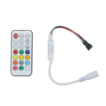 CLAITE Mini DC5-24V 21 Keys DIY Remote Control RF Controller for WS2811 SK6812 WS2812B 2811 2812 LED Strip Light
CLAITE Mini DC5-24V 21 Keys DIY Remote Control RF Controller for WS2811 SK6812 WS2812B 2811 2812 LED Strip Light