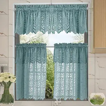 Romantic Crochet Floral Lace Short Half Sheer Window Curtain Tier Scalloped Trim Rod Pocket Valance for Kitchen Bathroom
Romantic Crochet Floral Lace Short Half Sheer Window Curtain Tier Scalloped Trim Rod Pocket Valance for Kitchen Bathroom