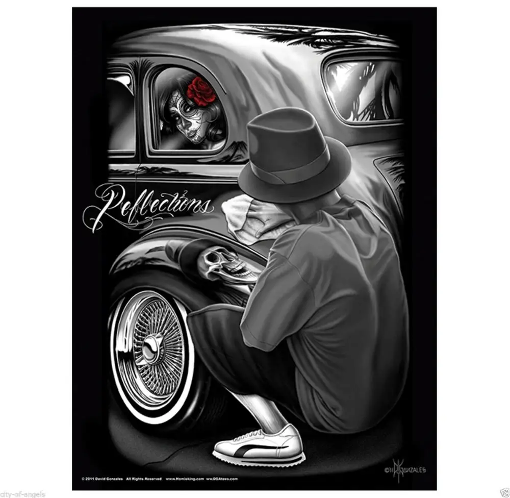 DGA Reflections David Gonzales Lowrider Chicano work Homies Wall Sticker Silk Poster Art Light Canvas Home Decoration
DGA Reflections David Gonzales Lowrider Chicano work Homies Wall Sticker Silk Poster Art Light Canvas Home Decoration