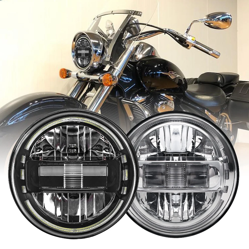 Chrome/Black 7inch LED Headlight For Harley Road Glide Road King Street Glide Lamp Motorcycle Accessories Led Headlamp With DRL
Chrome/Black 7inch LED Headlight For Harley Road Glide Road King Street Glide Lamp Motorcycle Accessories Led Headlamp With DRL