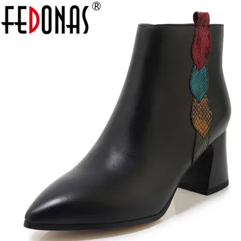 FEDONAS Night Club Dancing Shoes Woman Winter Quality Genuine Leather Euro Style Women Ankle Boots Big Size Female Short Boots
FEDONAS Night Club Dancing Shoes Woman Winter Quality Genuine Leather Euro Style Women Ankle Boots Big Size Female Short Boots