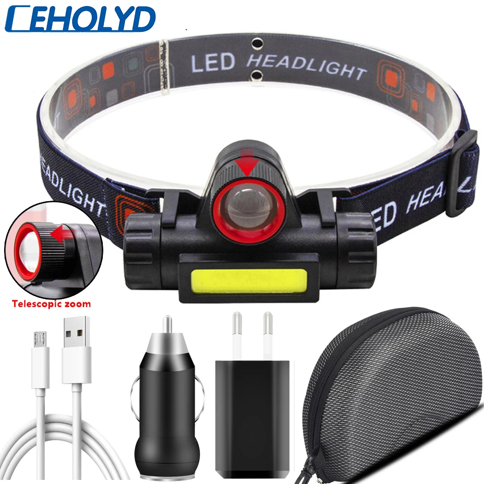 CEHOLYD Led Headlamp Q5 Zoomable Head Lamp Waterproof Headlight 2500lm Built in Usb Rechargeable 18650 Battery Working Light
CEHOLYD Led Headlamp Q5 Zoomable Head Lamp Waterproof Headlight 2500lm Built in Usb Rechargeable 18650 Battery Working Light