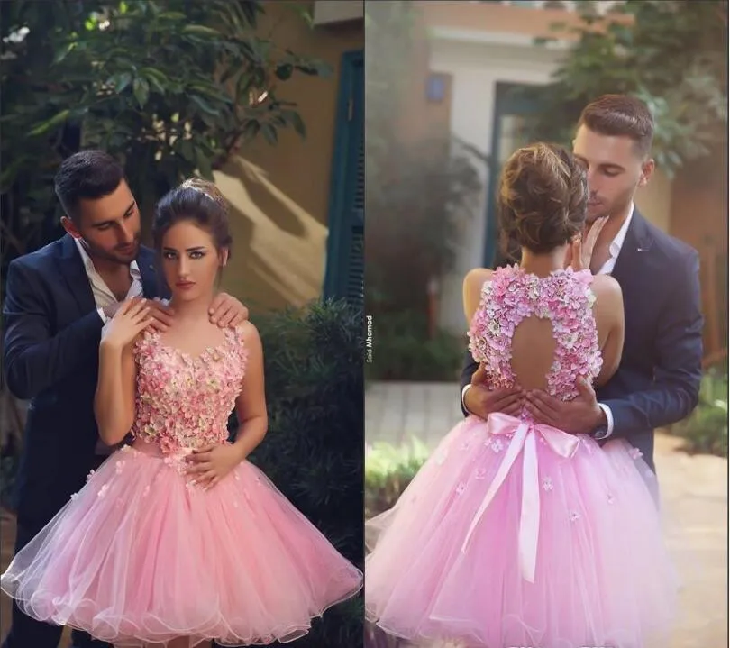 Cheap 2020 New Pink Halter Neck Backless 3D Flower Cocktail Dresses Elegant Backless Short Prom Dresses Tulle Homecoming Dresse
Cheap 2020 New Pink Halter Neck Backless 3D Flower Cocktail Dresses Elegant Backless Short Prom Dresses Tulle Homecoming Dresse