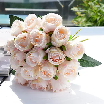 18pcs/lots Artificial Rose Flowers Wedding bouquet White Pink Thai Royal Rose Silk flowers Home Decoration Wedding Party Decor 
18pcs/lots Artificial Rose Flowers Wedding bouquet White Pink Thai Royal Rose Silk flowers Home Decoration Wedding Party Decor
