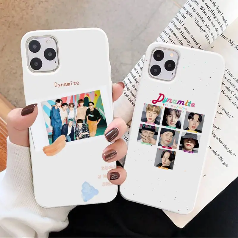 Korean kpop group new song 'Dynamite' Phone Case Candy Color for iPhone 6 7 8 11 12 s mini pro X XS XR MAX Plus
Korean kpop group new song 'Dynamite' Phone Case Candy Color for iPhone 6 7 8 11 12 s mini pro X XS XR MAX Plus
