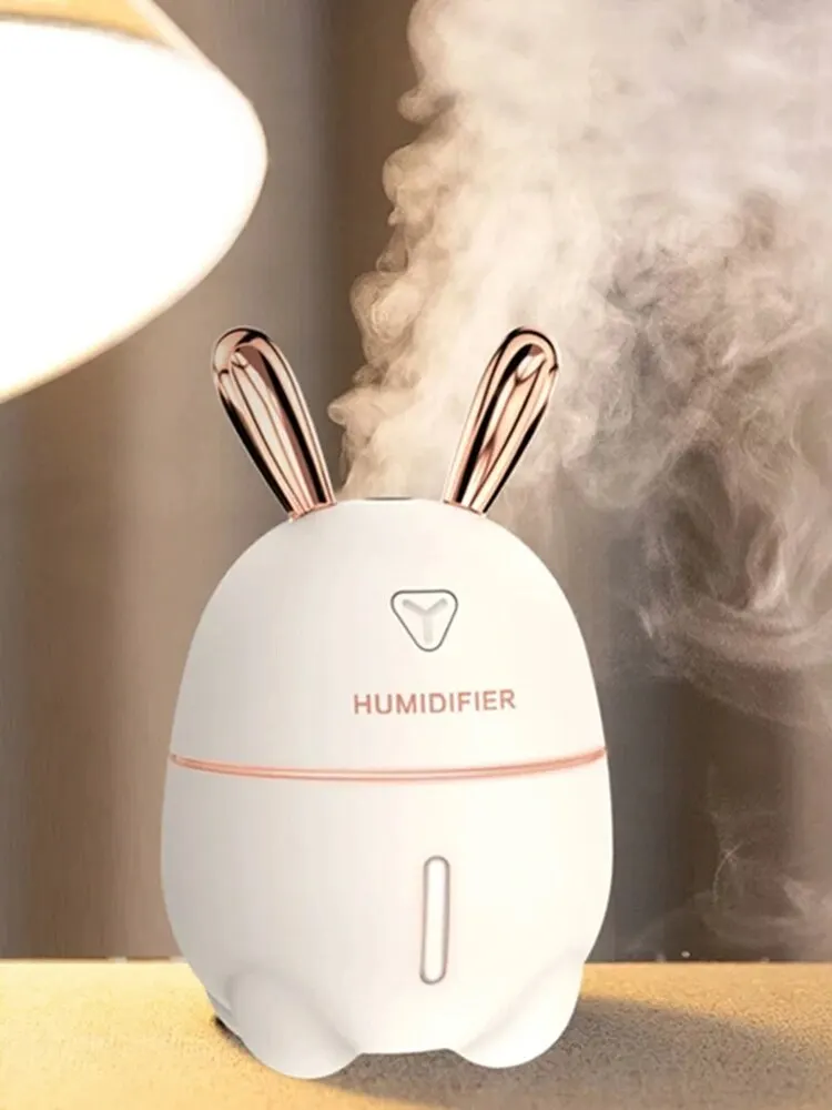 Air Humidifier USB Cute Rabbit Aroma Essential Oil Diffuser Mini 300ML Humidifier with Colorful LED Light
Air Humidifier USB Cute Rabbit Aroma Essential Oil Diffuser Mini 300ML Humidifier with Colorful LED Light