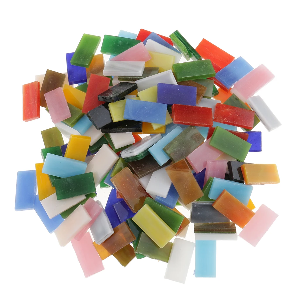 150pcs Mixed Color Vitreous Glass Mosaic Tiles Pieces For DIY Craft 10x20mm 150pcs Mixed Color Vitreous Glass Mosaic Tiles Pieces For DIY Craft 10x20mm