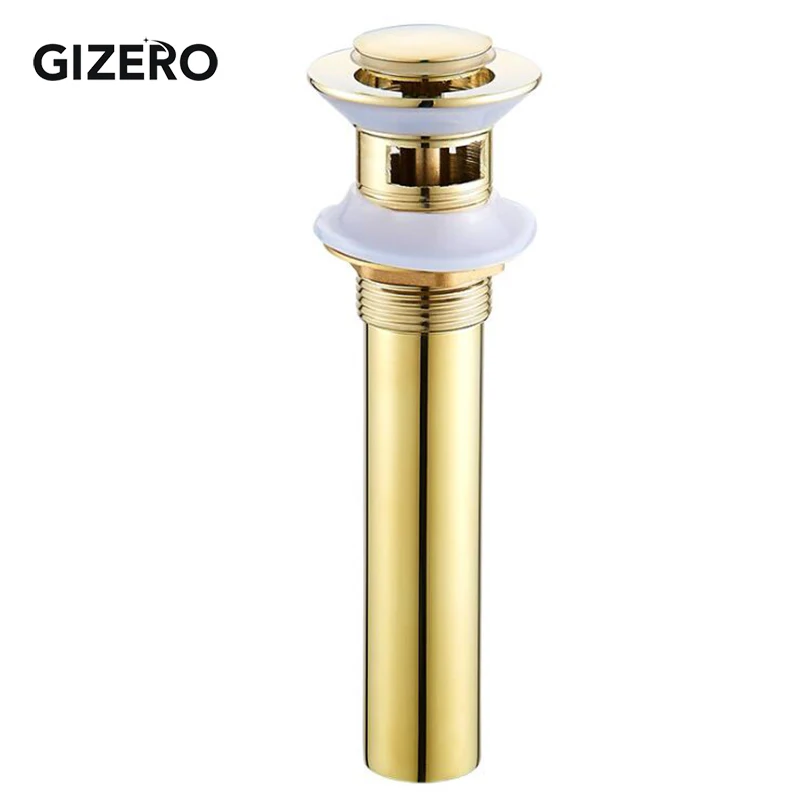 Bathroom Accessories Basin Sink Drain Golden Finish Clic-clack Basin Sink Waste Drainer with Overflow ZR2014
Bathroom Accessories Basin Sink Drain Golden Finish Clic-clack Basin Sink Waste Drainer with Overflow ZR2014