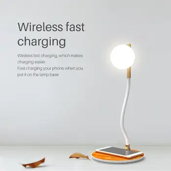 LED Touch Control Bedside Desk Lamp Wireles Phone Charger Study Reading Light Featuring home aesthetic design spherical lighting
LED Touch Control Bedside Desk Lamp Wireles Phone Charger Study Reading Light Featuring home aesthetic design spherical lighting