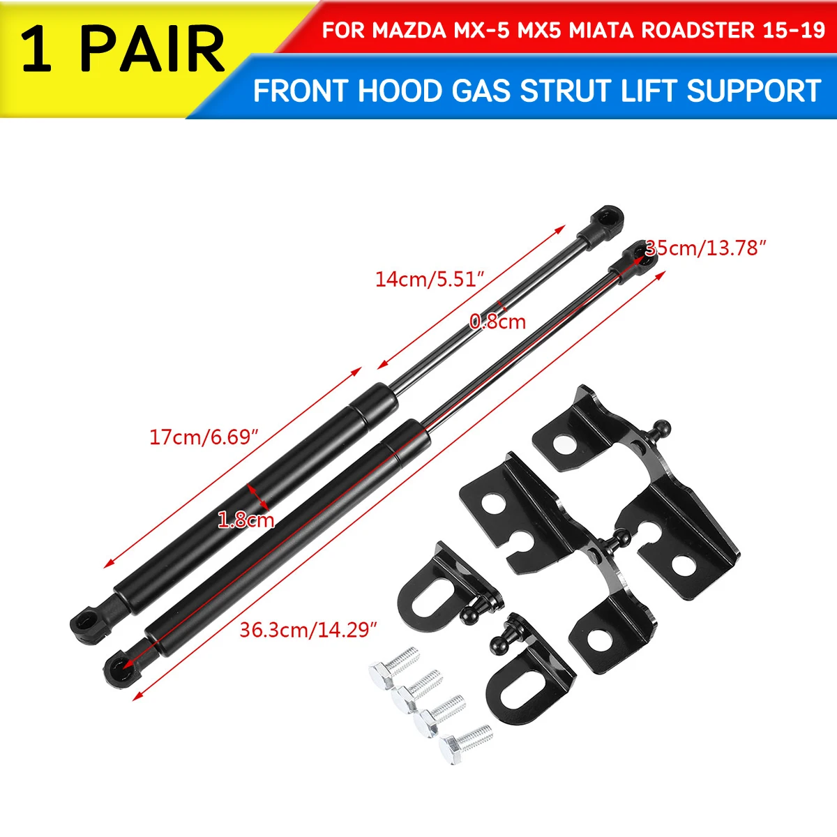 Car Front Engine Cover Hood Shock For Mazda MX-5 MX5 Miata Roadster 2015-2019 Lift Struts Bar Support Rod Arm Gas Spring Bracket
Car Front Engine Cover Hood Shock For Mazda MX-5 MX5 Miata Roadster 2015-2019 Lift Struts Bar Support Rod Arm Gas Spring Bracket
