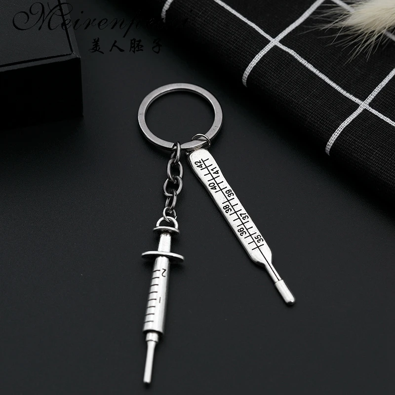 New Medical Model Nurse Cap Medical Key Chain Needle Syringe Stethoscope Thermometer Cute Keychain Jewelry Gift
New Medical Model Nurse Cap Medical Key Chain Needle Syringe Stethoscope Thermometer Cute Keychain Jewelry Gift