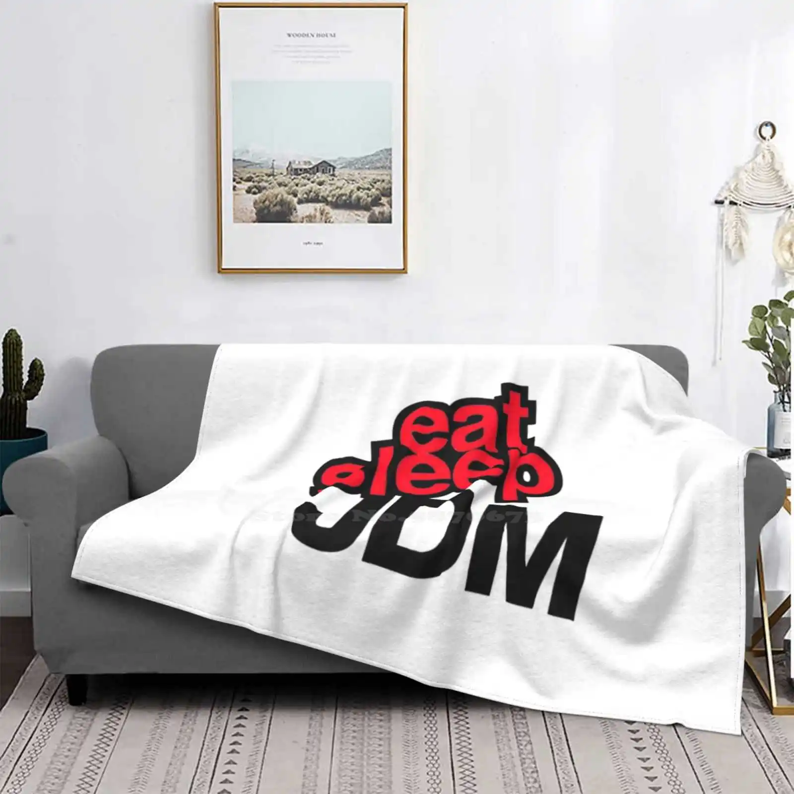 

Eat , Sleep , Jdm-Red New Selling Custom Print Flannel Soft Blanket Logo Rice Ricer Camry Insight Prius Jdm Stanced