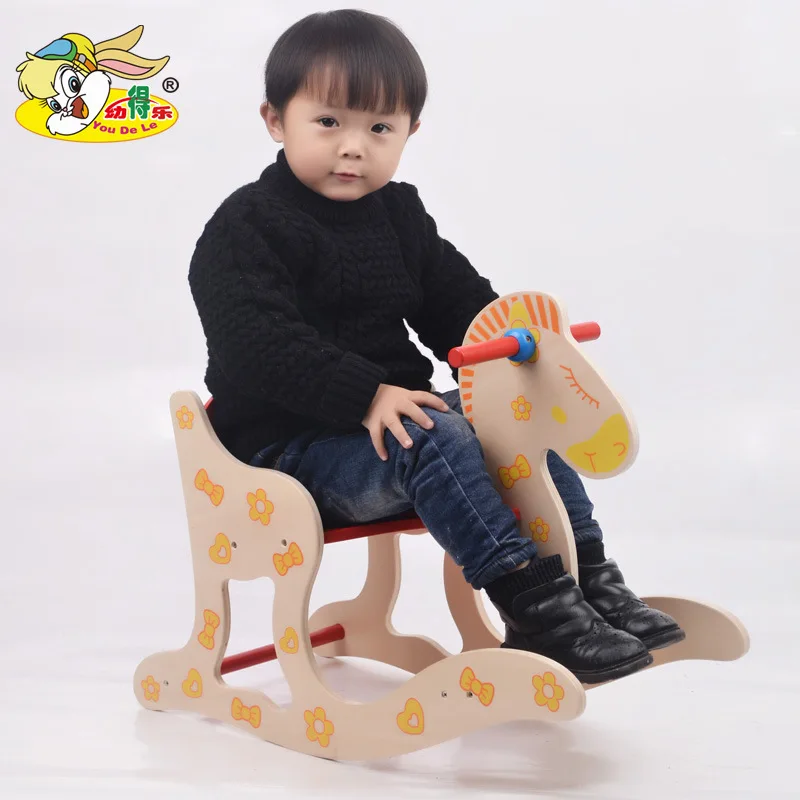 Wood CHILDREN'S Rocking Horse Wooden Rocking Horse Infants Educational Toy Rocking Horse 1-5-Year-Old Color Environmentally Frie 
Wood CHILDREN'S Rocking Horse Wooden Rocking Horse Infants Educational Toy Rocking Horse 1-5-Year-Old Color Environmentally Frie