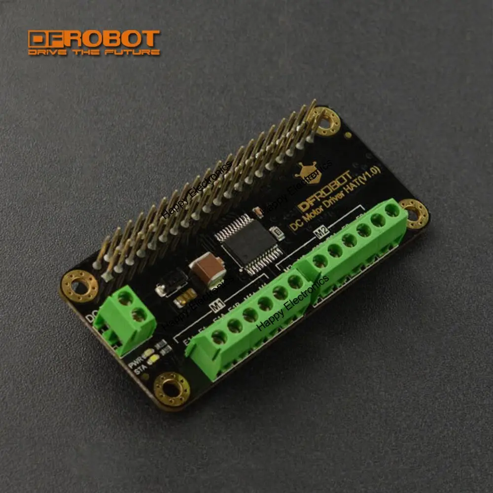 DFRobot 2x1.2A Two way DC Motor Driver HAT 7V to 12V STM32 TB6612FNG Chip compatible with Raspberry Pi for smart car DIY tank
DFRobot 2x1.2A Two way DC Motor Driver HAT 7V to 12V STM32 TB6612FNG Chip compatible with Raspberry Pi for smart car DIY tank