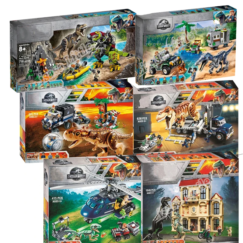 2019 New Jurassic World Dinosaur Tyrannosaurus Rex T. Rex Transport Triceratop Building Block Bricks Toy For Children
2019 New Jurassic World Dinosaur Tyrannosaurus Rex T. Rex Transport Triceratop Building Block Bricks Toy For Children