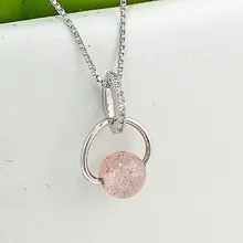 s925 sterling silver love strawberry crystal necklace powder crystal ball clavicle chain fashion accessories jewelry for women
s925 sterling silver love strawberry crystal necklace powder crystal ball clavicle chain fashion accessories jewelry for women