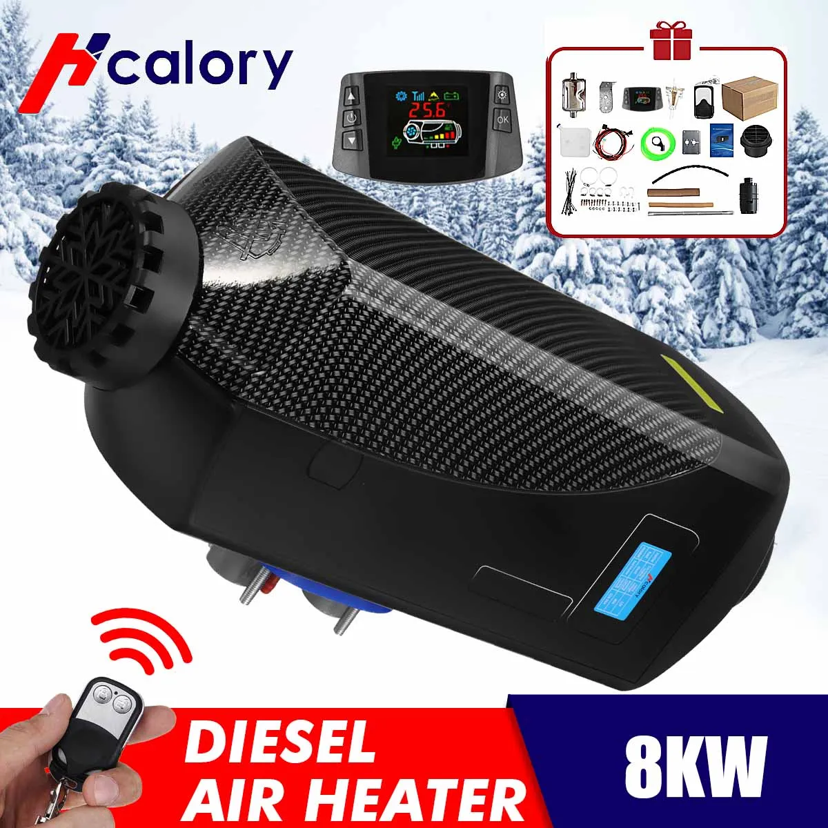 Car Heater Heating 8000W 12V/24V Air Diesel Heater New LCD Monitor + 10L Tank Remote Control for RV Boats Trailer Truck
Car Heater Heating 8000W 12V/24V Air Diesel Heater New LCD Monitor + 10L Tank Remote Control for RV Boats Trailer Truck