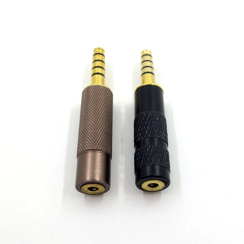Gold Plated Base Adapter 4.4mm Male To 2.5mm Female Balance Plug Black Diamond Earphone DIY Accessory Headphone Repair Parts | Электроника