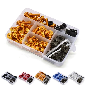 For yamaha R6 YZF-R6 yzf-r6 fz16 TMax500 tmax-500 XT600 E Universal Motorcycle Fairing Screws Windscreen Body Spring Bolts Kit
For yamaha R6 YZF-R6 yzf-r6 fz16 TMax500 tmax-500 XT600 E Universal Motorcycle Fairing Screws Windscreen Body Spring Bolts Kit