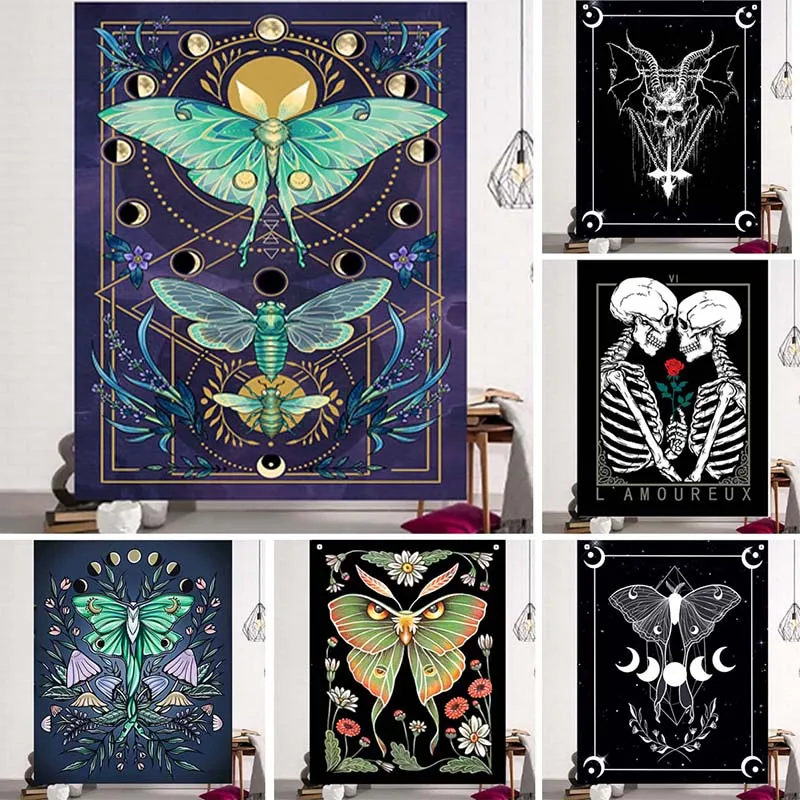 Galaxy Moth Art Tapestry Moon Aesthetic Wall Decor Constellations Dark Butterfly Gothic Magical Witch Demon Print Wall Hanging
Galaxy Moth Art Tapestry Moon Aesthetic Wall Decor Constellations Dark Butterfly Gothic Magical Witch Demon Print Wall Hanging