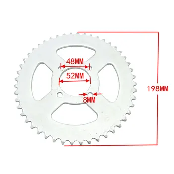 420 48T Tooth 52mm Rear Chain Sprocket For ATV Quad Pit Dirt Bike Buggy Go Kart Motorcycle Motor
420 48T Tooth 52mm Rear Chain Sprocket For ATV Quad Pit Dirt Bike Buggy Go Kart Motorcycle Motor