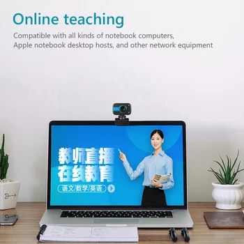 USB 2.0 HD Webcam with Built-in Microphone Clip-on Web Camera for Win 10 8 7 XP Widescreen Video Work Home Accessories
USB 2.0 HD Webcam with Built-in Microphone Clip-on Web Camera for Win 10 8 7 XP Widescreen Video Work Home Accessories